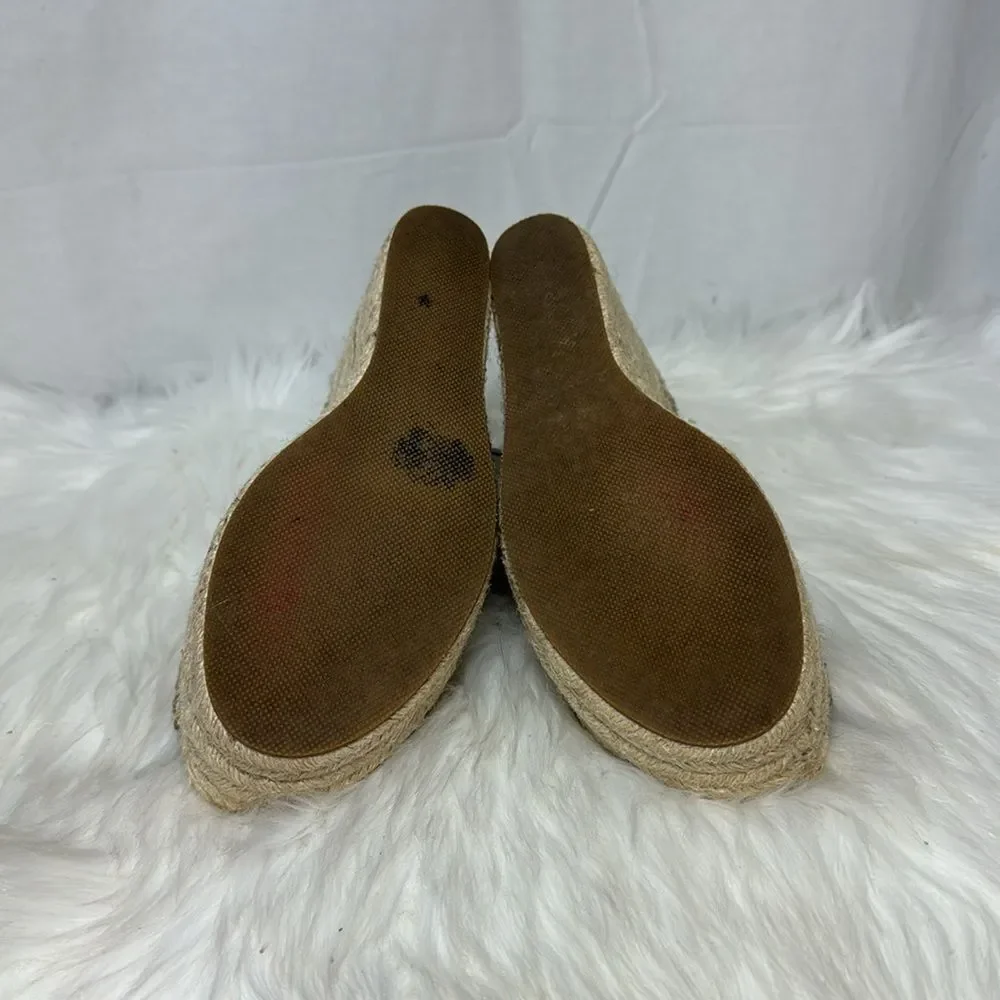 Soludos Positano Ash Suede‎ Ankle Strap Wedge Epadrilles Sz 6